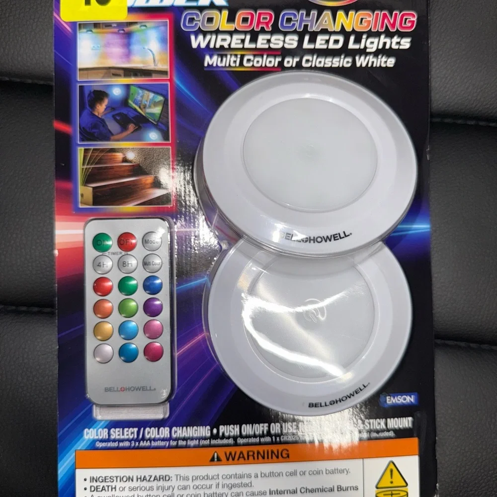Color Changing Wireless LED Lights 5 sets